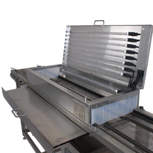 GER. PROJEKT SZÁLLÍTÓSZALAG UV-C FERTŐTLENÍTŐ ALAGÚTTAL